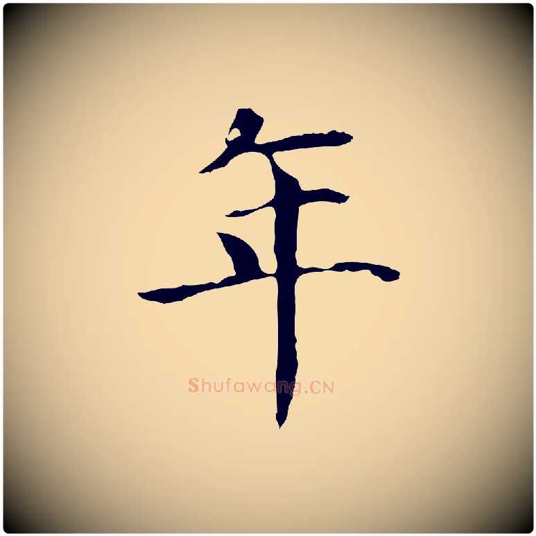 年毛笔行书写法,摘自明代董其昌洛神赋十三行补