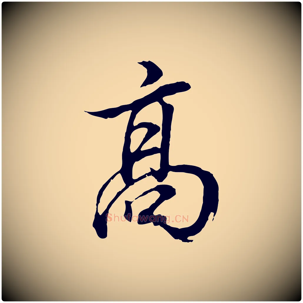 高毛笔行书写法,摘自明代董其昌邵康节先生自着无名公