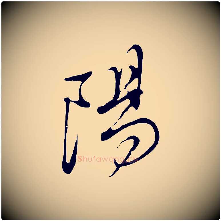 陽毛笔行书写法,摘自明代董其昌洛神赋十三行补