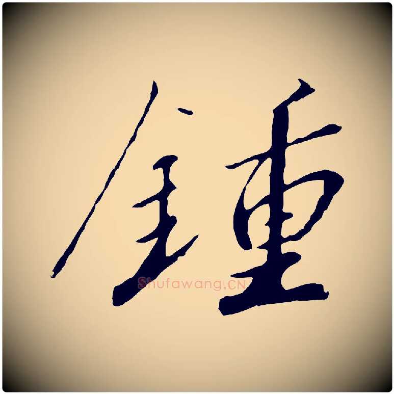 鍾毛笔行书写法,摘自宋代高宗千字文