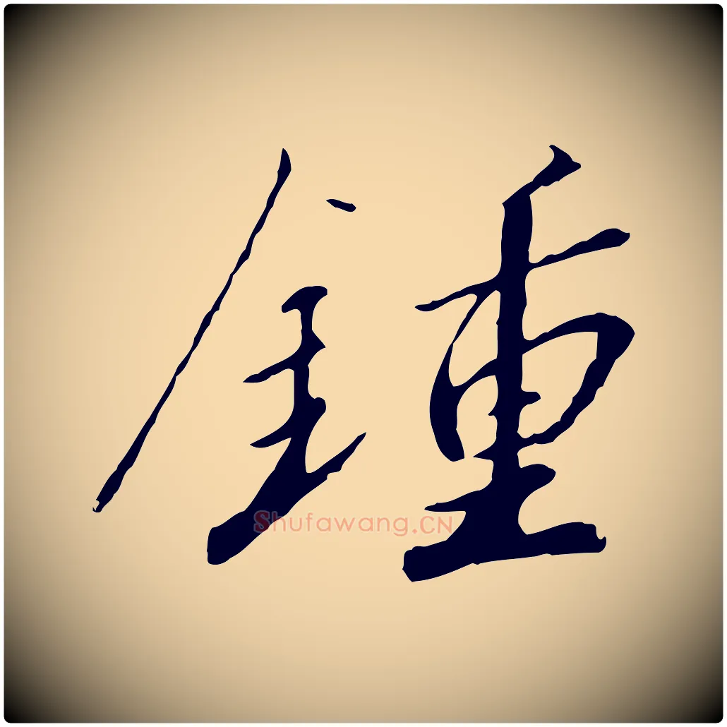 鍾毛笔行书写法,摘自宋代高宗千字文
