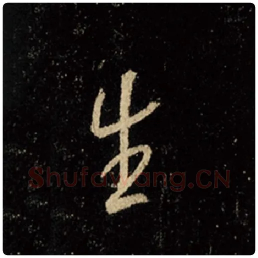 王羲之毛笔行书生字的写法,摘自王羲之书法作品怀仁集王羲之圣教序
