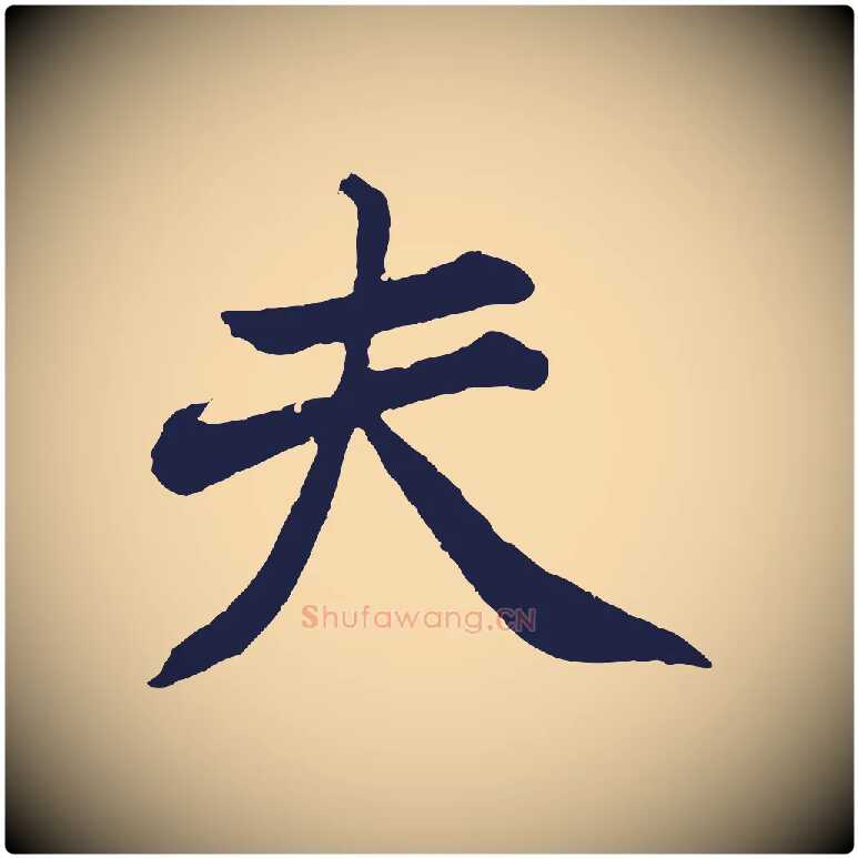 夫毛笔行书写法,摘自明代董其昌龙神感应记
