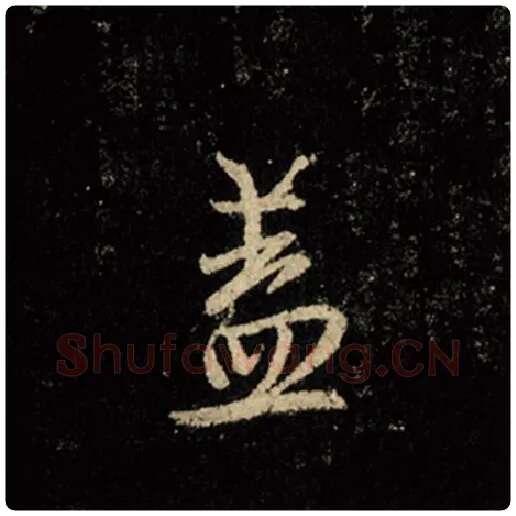 王羲之毛笔行书盖字的写法,摘自王羲之书法作品怀仁集王羲之圣教序