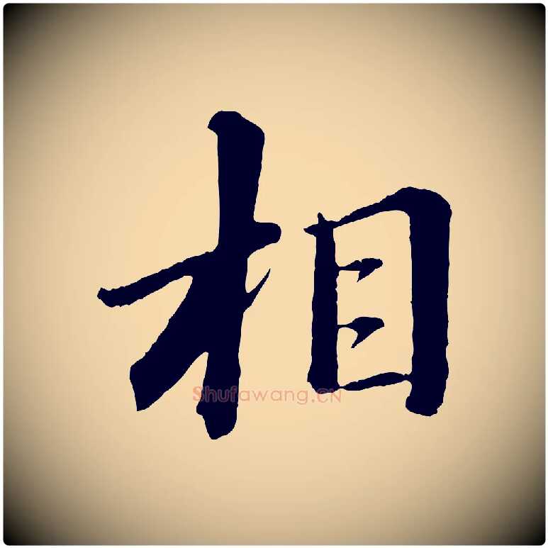相毛笔行书写法,摘自宋代苏轼付颖沙弥帖