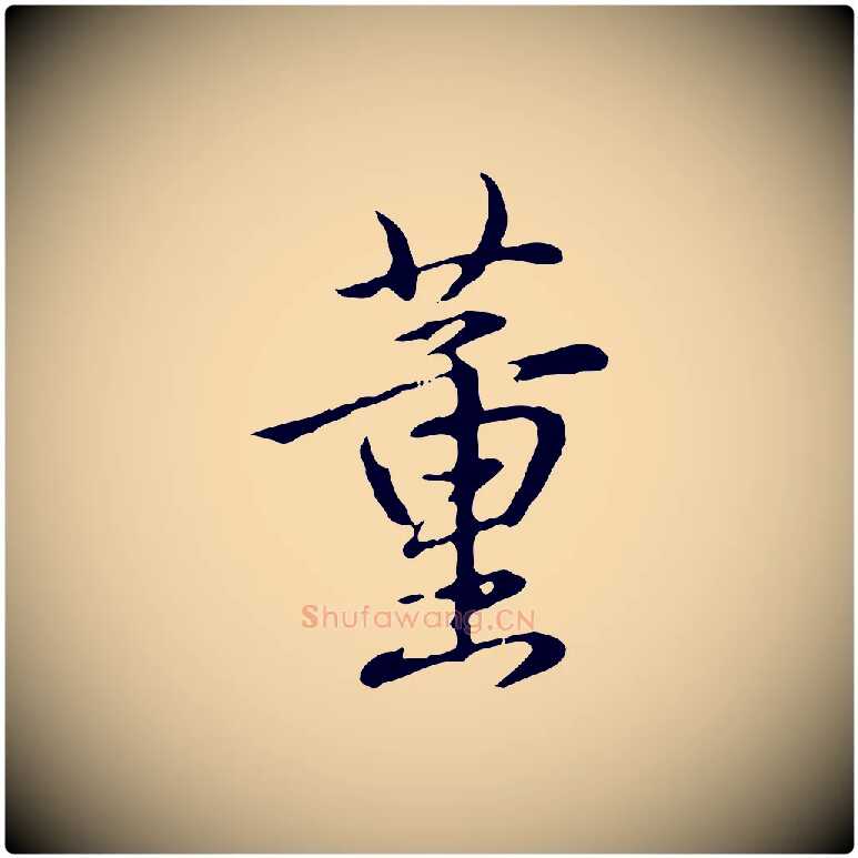 董毛笔行书写法,摘自清代高宗跋保母帖