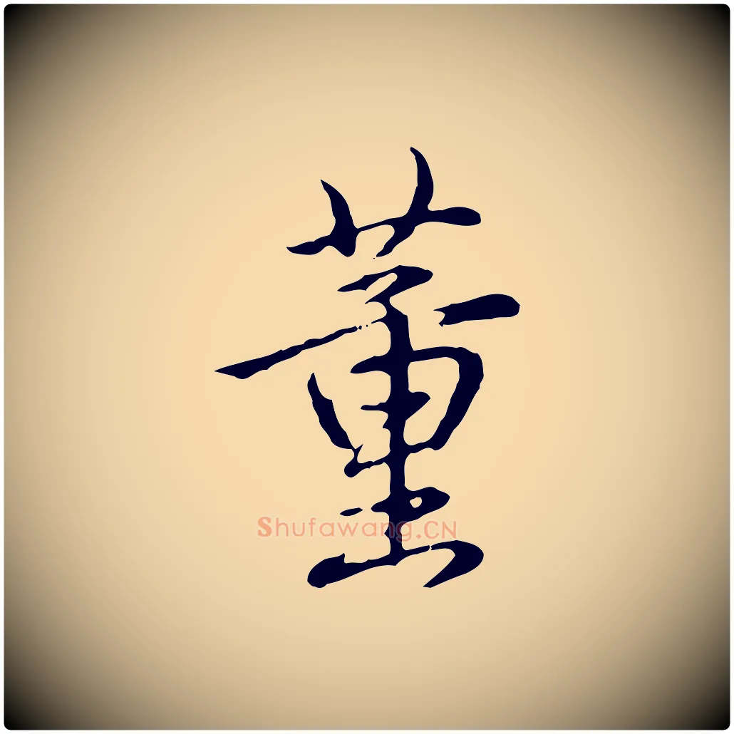 董毛笔行书写法,摘自清代高宗跋保母帖