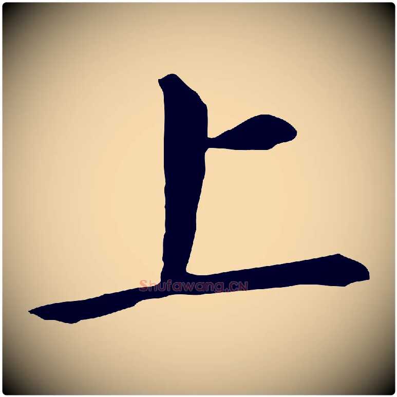 上毛笔行书写法,摘自明代董其昌跋孝经