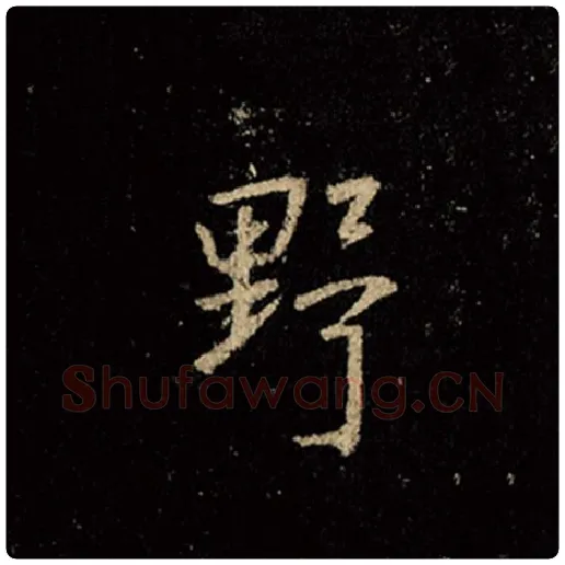 王羲之毛笔行书野字的写法,摘自王羲之书法作品怀仁集王羲之圣教序