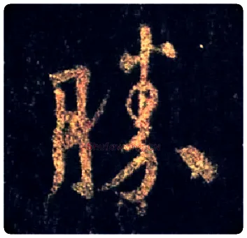 胜毛笔行书写法,摘自唐怀仁集王羲之圣教序