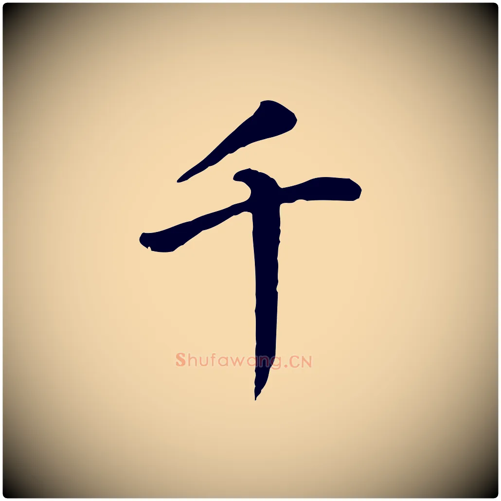 千毛笔行书写法,摘自明代董其昌跋孝经