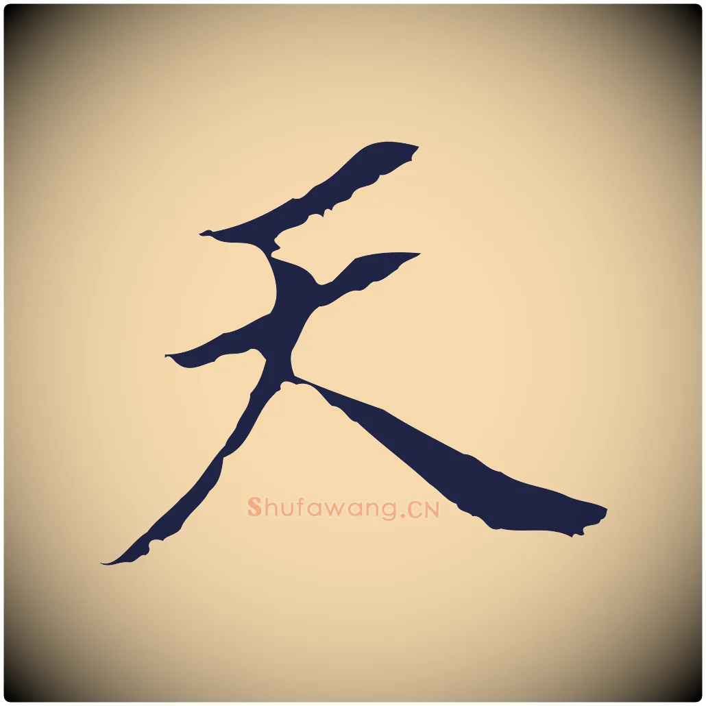 天毛笔行书写法,摘自明代董其昌跋孝经
