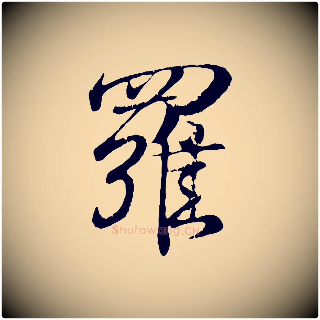 羅毛笔行书写法,摘自东晋王羲之临锺繇千字文