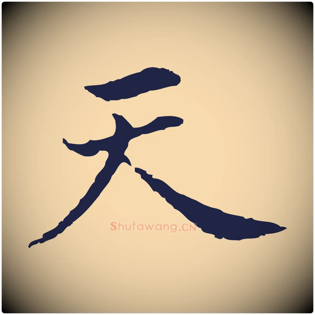 天毛笔行书写法,摘自明代董其昌跋孝经