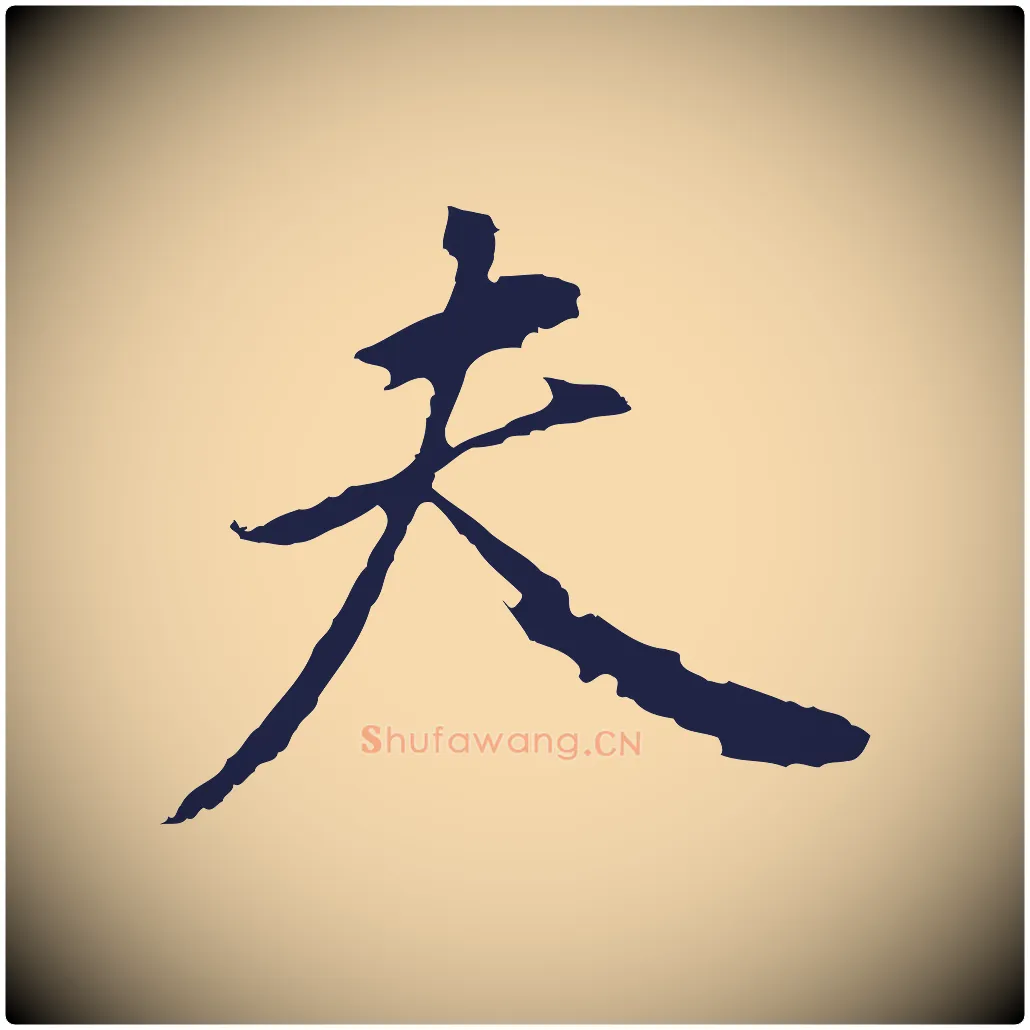 夫毛笔行书写法,摘自明代董其昌跋孝经