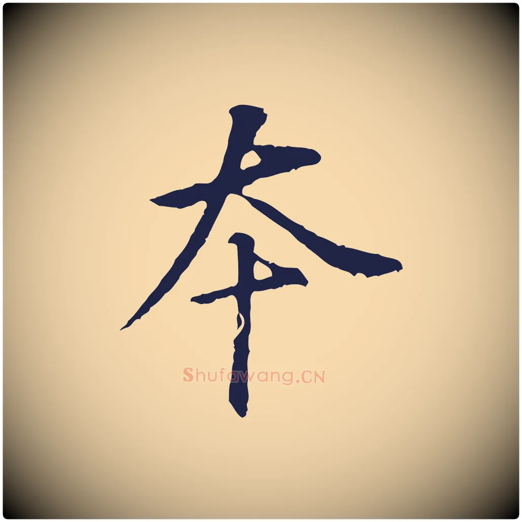 本毛笔行书写法,摘自明代董其昌跋孝经