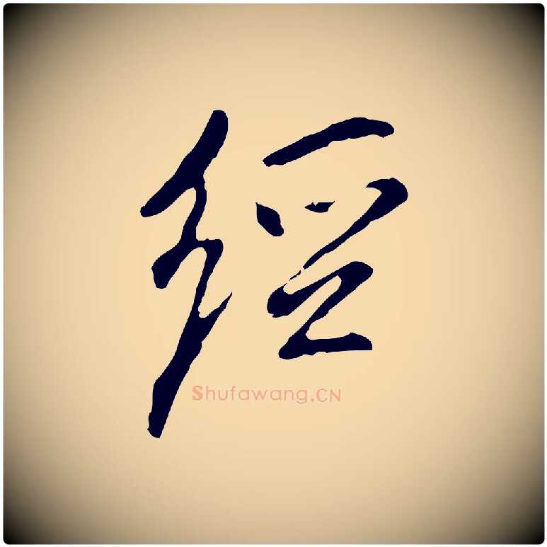 經毛笔行楷写法,摘自明代徐守和跋韭花帖