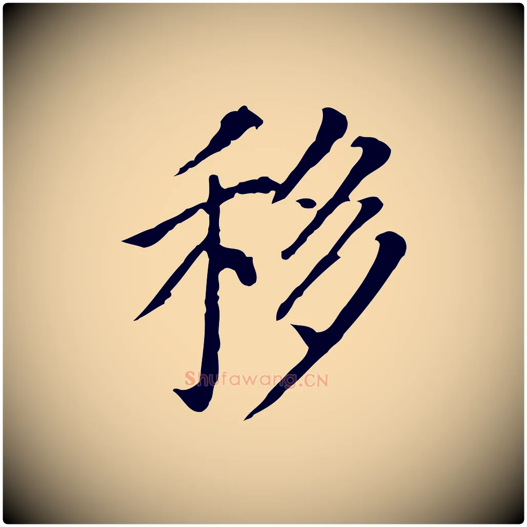 移毛笔行书写法,摘自明代董其昌跋孝经
