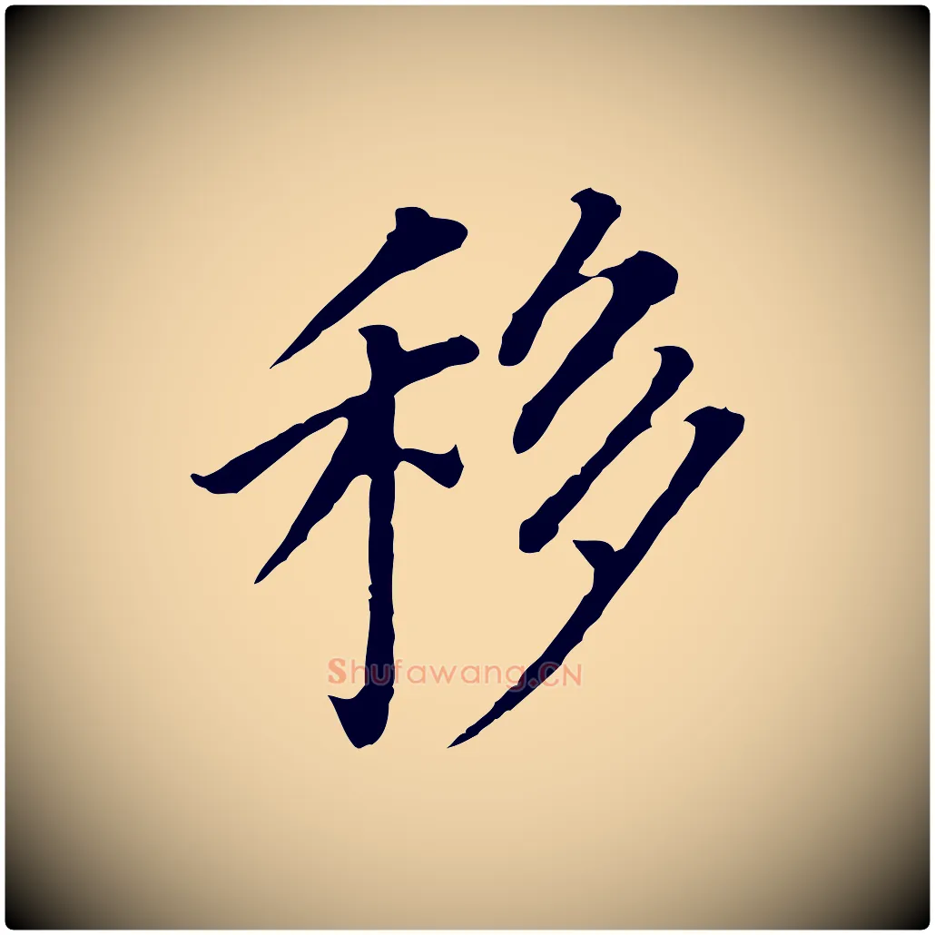 移毛笔行书写法,摘自明代董其昌跋孝经