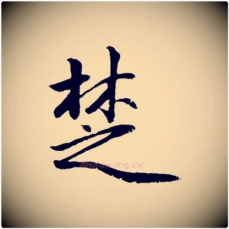 楚毛笔行楷写法,摘自明代戴仁跋道服赞