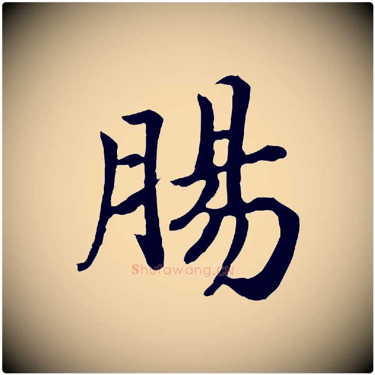 腸毛笔行书写法,摘自宋代高宗嵇康养生论