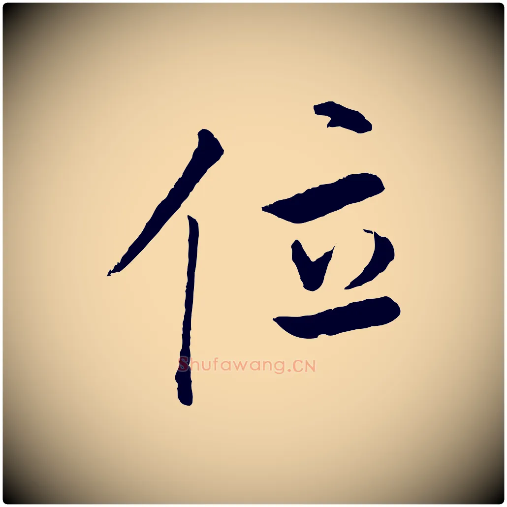 位毛笔行书写法,摘自明代董其昌仿米南宫