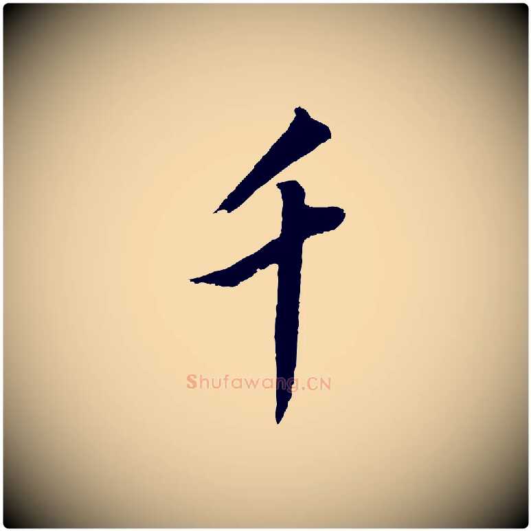 千毛笔行书写法,摘自明代董其昌仿米南宫