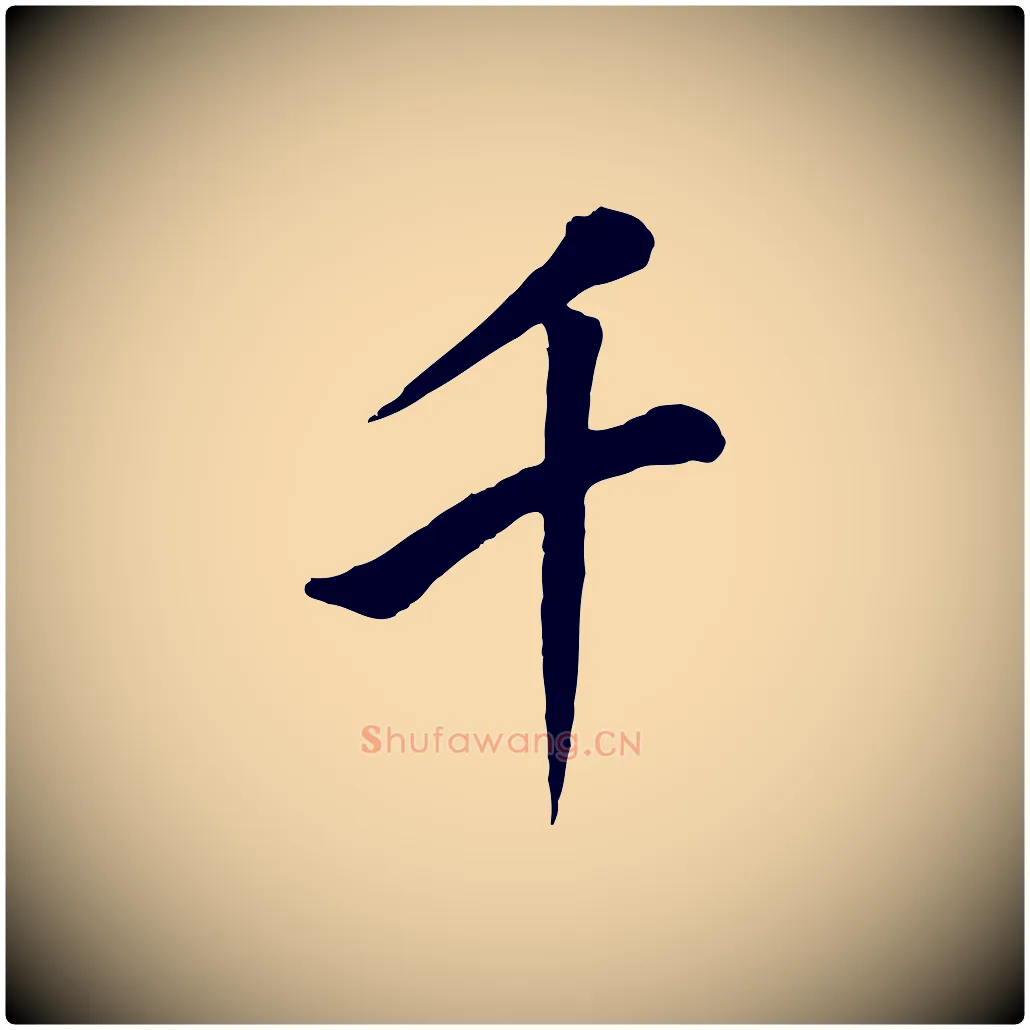 千毛笔行书写法,摘自明代董其昌仿米南宫