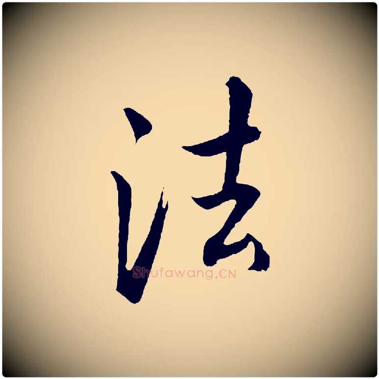 法毛笔行书写法,摘自明代董其昌仿米南宫