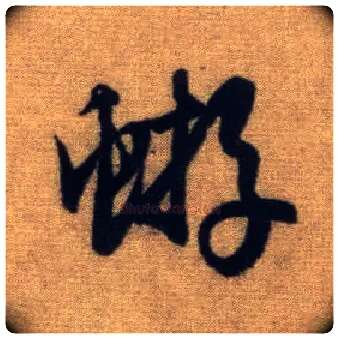 蝣毛笔行书写法,摘自元赵孟頫前后赤壁赋