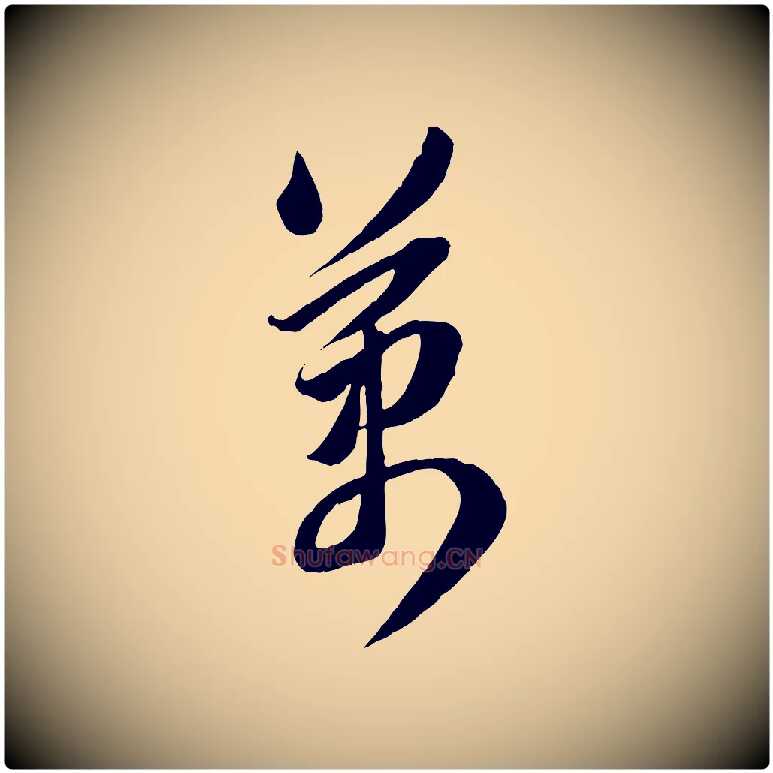 萬毛笔行书写法,摘自明代董其昌跋送梨帖