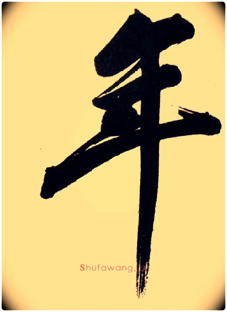 年毛笔行书写法,摘自明董其昌白羽扇赋