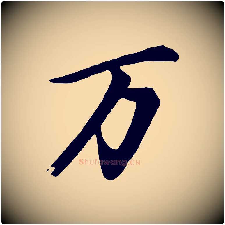 萬毛笔行书写法,摘自明代董其昌仿苏文忠公