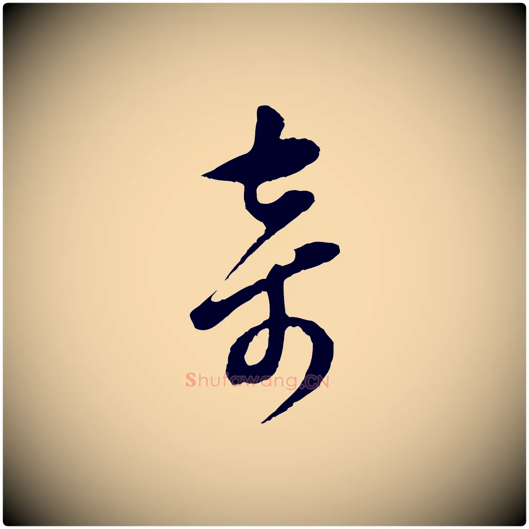 奇毛笔行书写法,摘自明代董其昌仿颜苏三帖