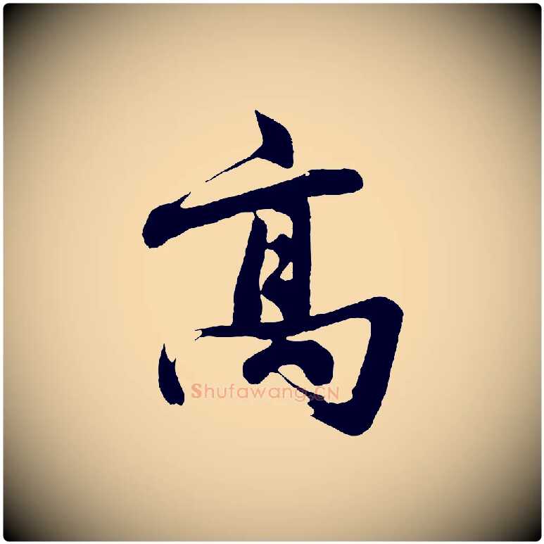 高毛笔行楷写法,摘自明代沈周画跋