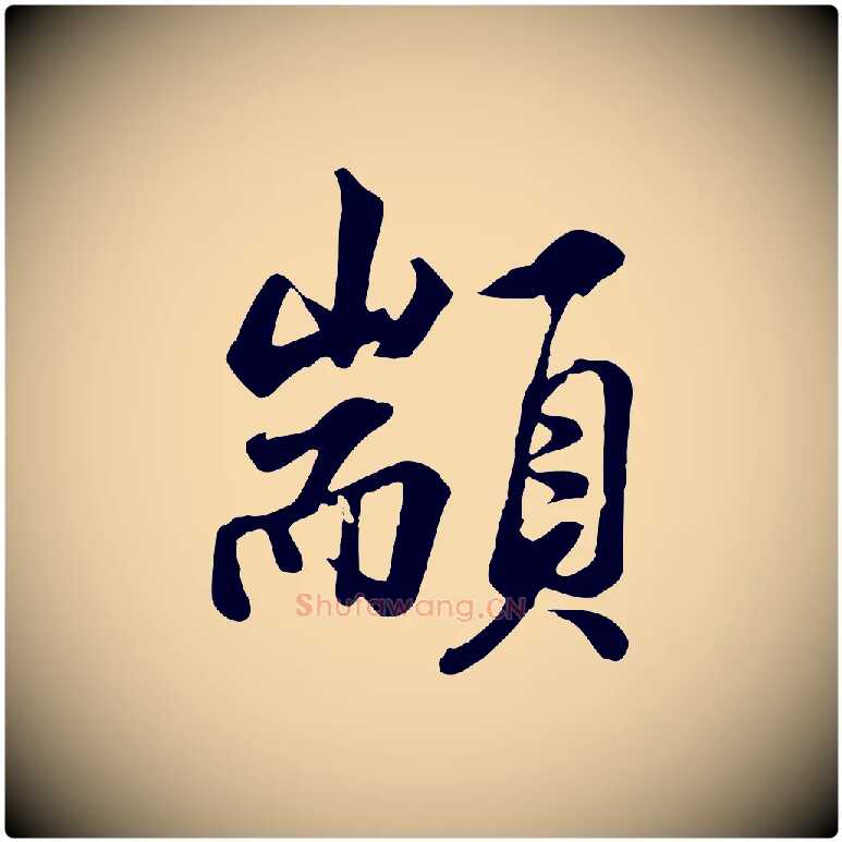 顓毛笔行楷写法,摘自清代张照跋韭花帖