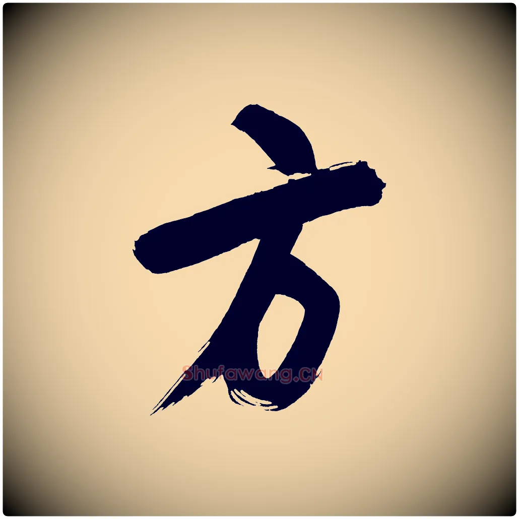方毛笔行书写法,摘自明代董其昌传赞上
