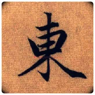 東毛笔行书写法,摘自元赵孟頫前后赤壁赋