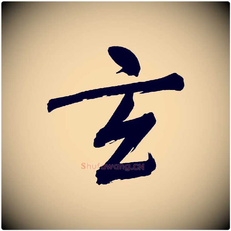 玄毛笔行书写法,摘自明代董其昌传赞下