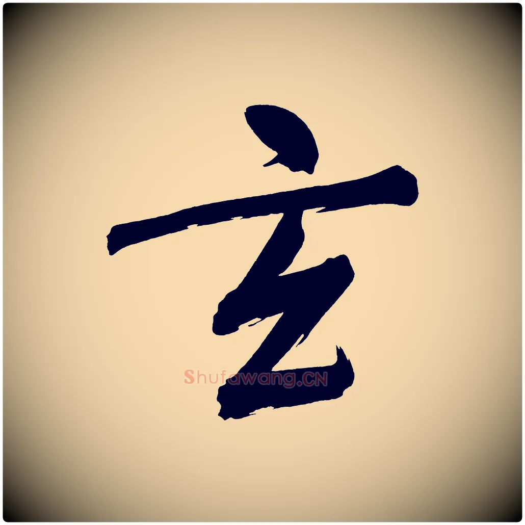 玄毛笔行书写法,摘自明代董其昌传赞下
