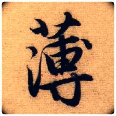 薄毛笔行书写法,摘自元赵孟頫前后赤壁赋