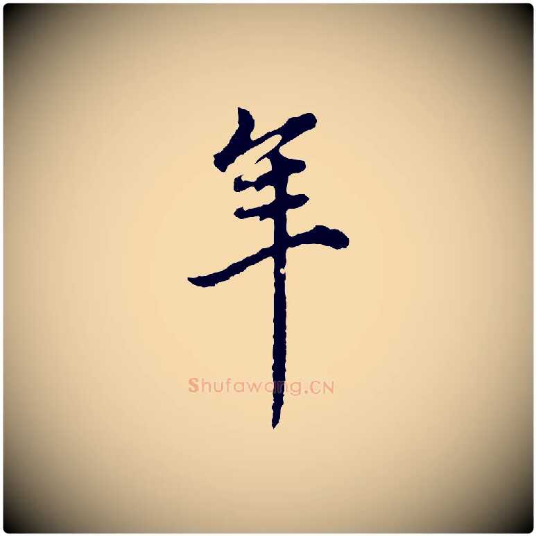 年毛笔行书写法,摘自明代董其昌邵康节先生自着无名公