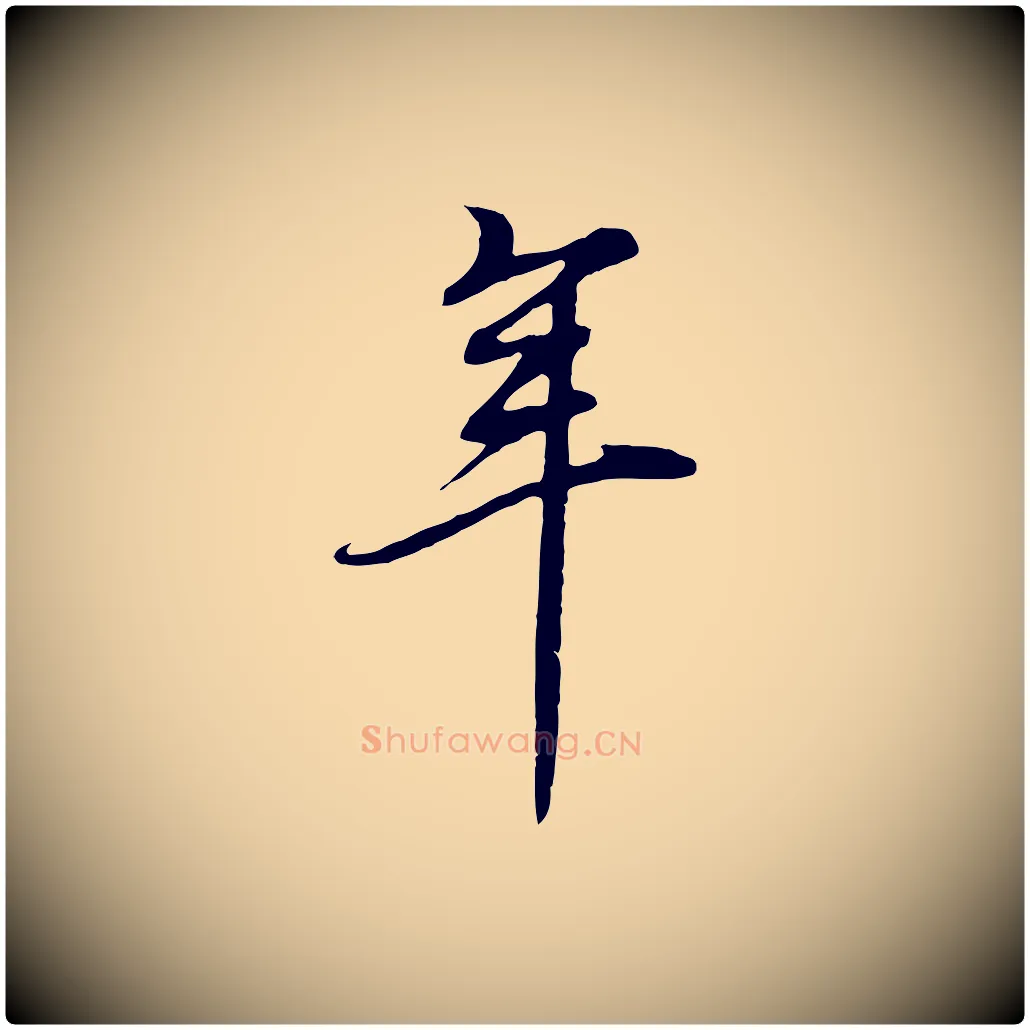 年毛笔行书写法,摘自明代董其昌邵康节先生自着无名公