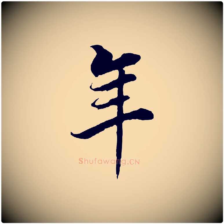 年毛笔行书写法,摘自明代董其昌邵康节先生自着无名公