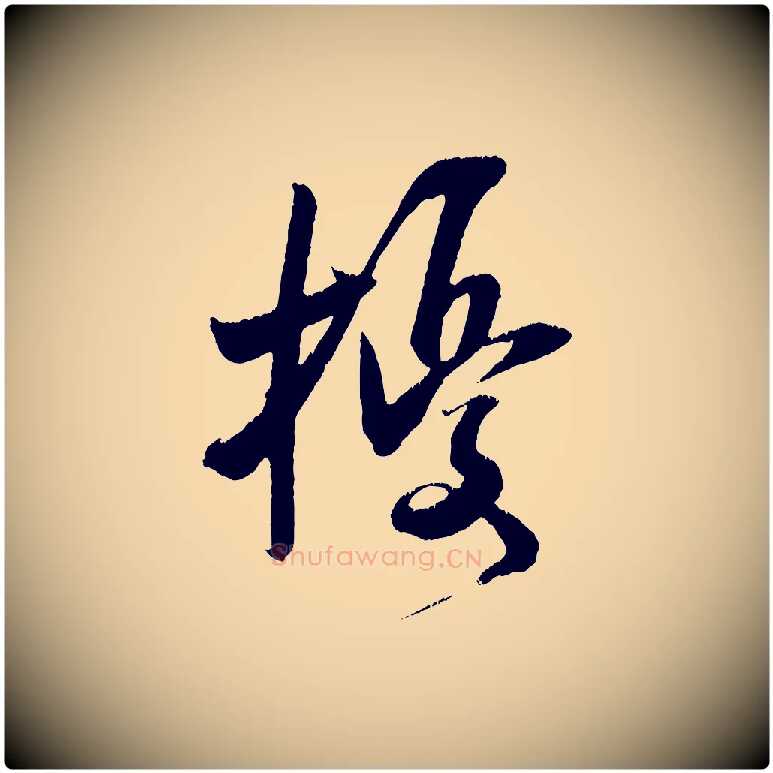 擾毛笔行楷写法,摘自宋代吴琚六绝句诗帖