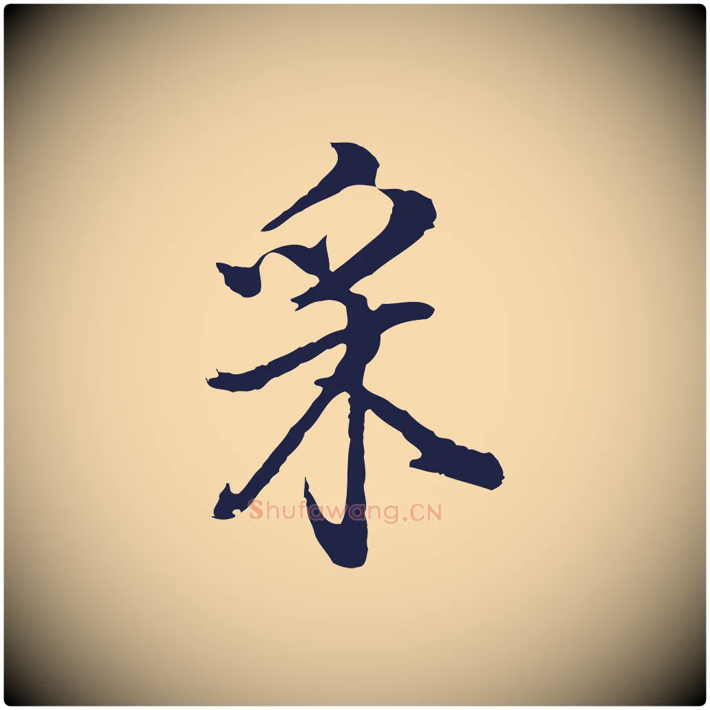 采毛笔行书写法,摘自明代董其昌书古人诗