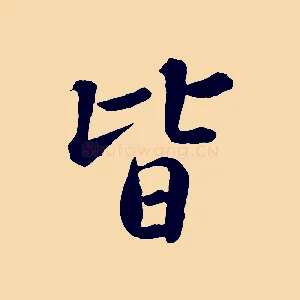 皆
