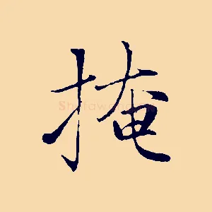 掩