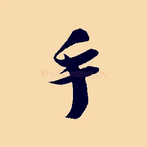 手