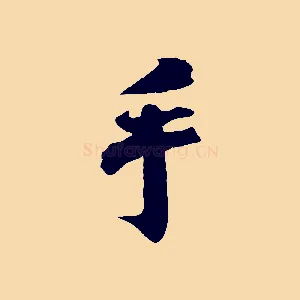 手